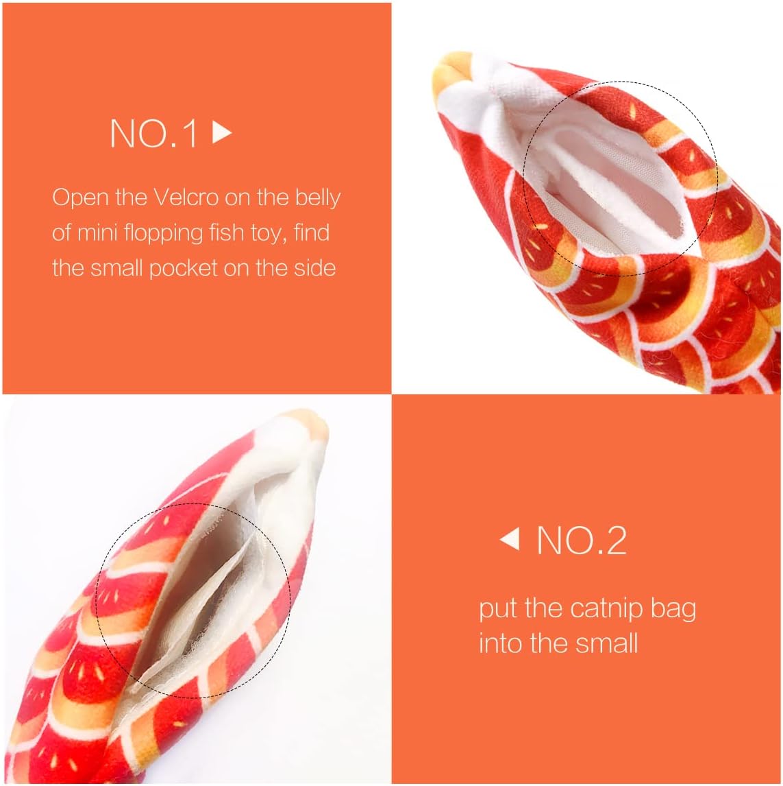 Flopping Fish 7.5" Electric Moving Cat Kicker Toy