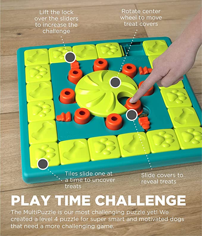 MultiPuzzle Interactive Dog Treat Puzzle Toy