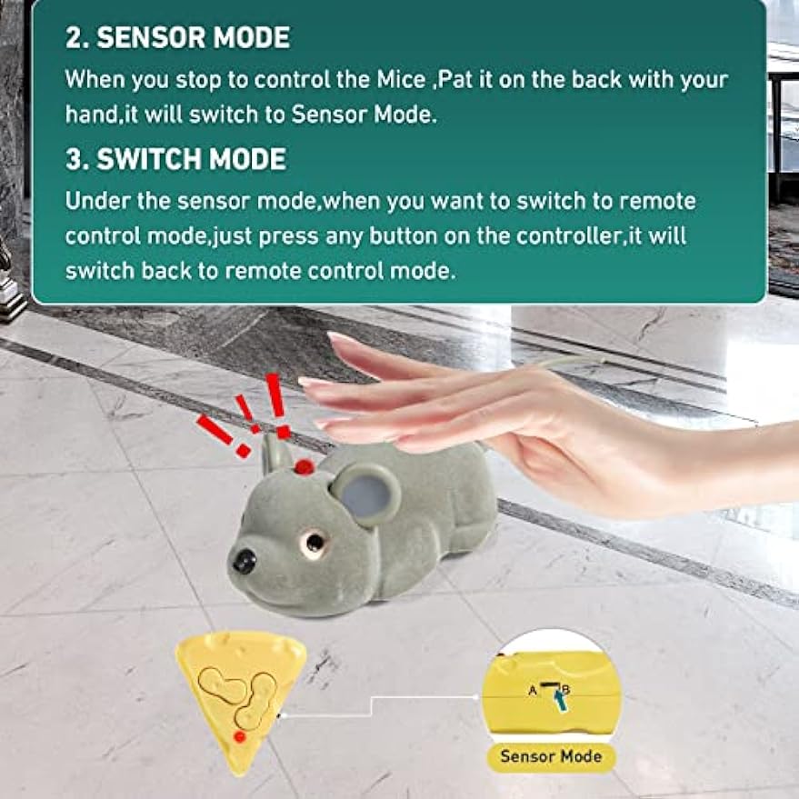 Toy for Cats Interactive Remote Control or Smart Sensing