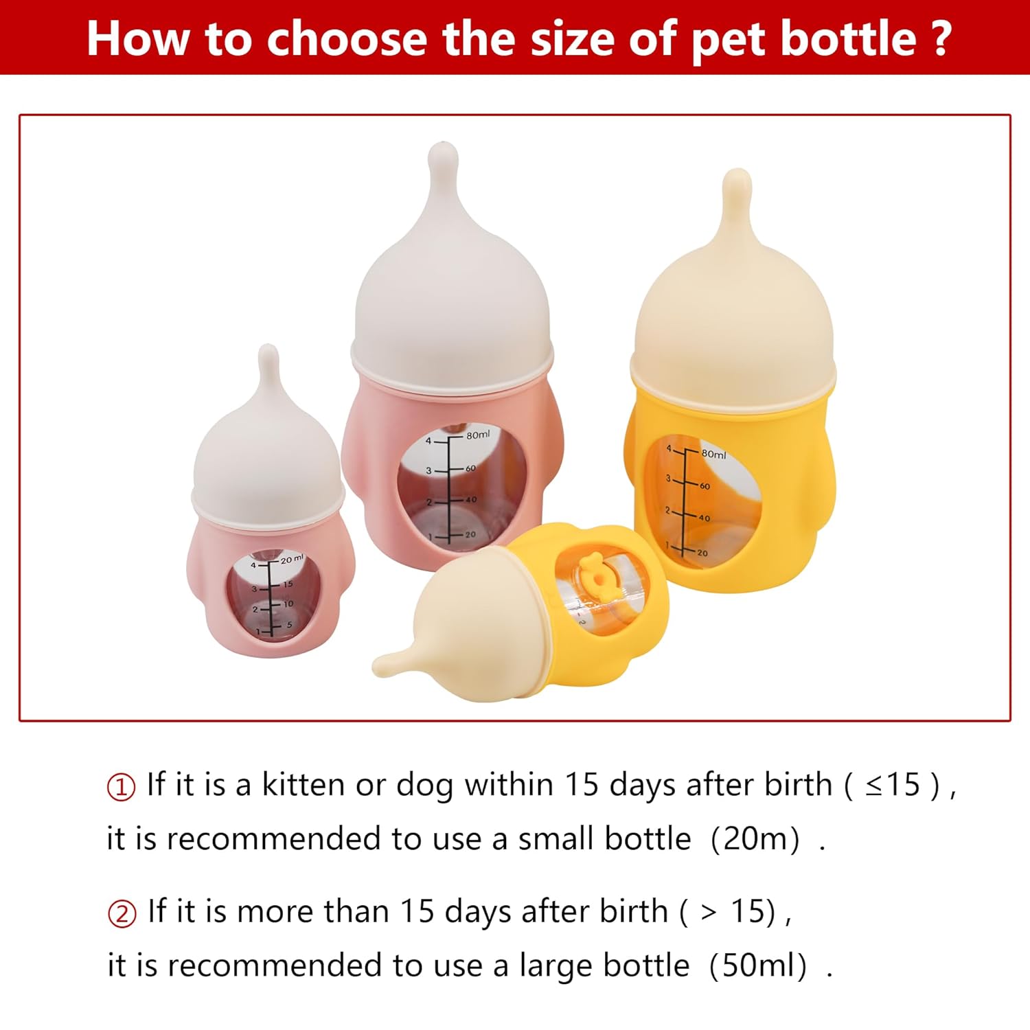 Puppy Bottles for Nursing,Kitten Bottles for Nursing