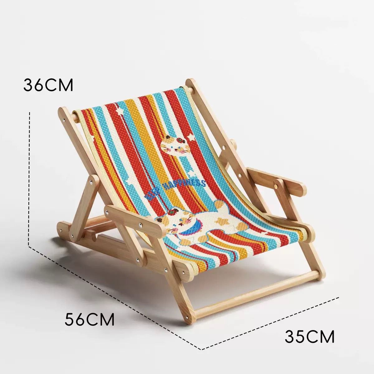 Adjustable Natural Wooden Sisal Cat Chair