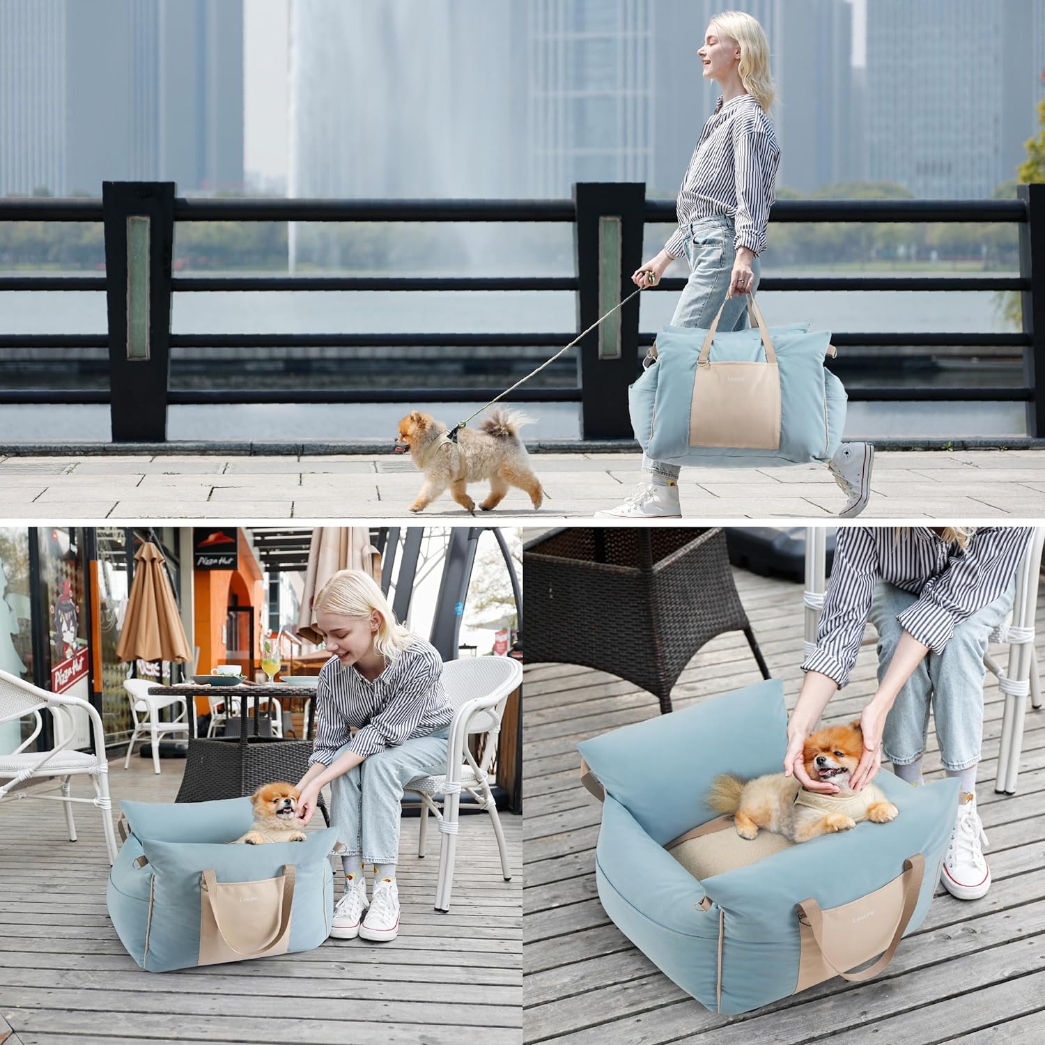 Lesure Small Dog Car Seat for Small Dogs
