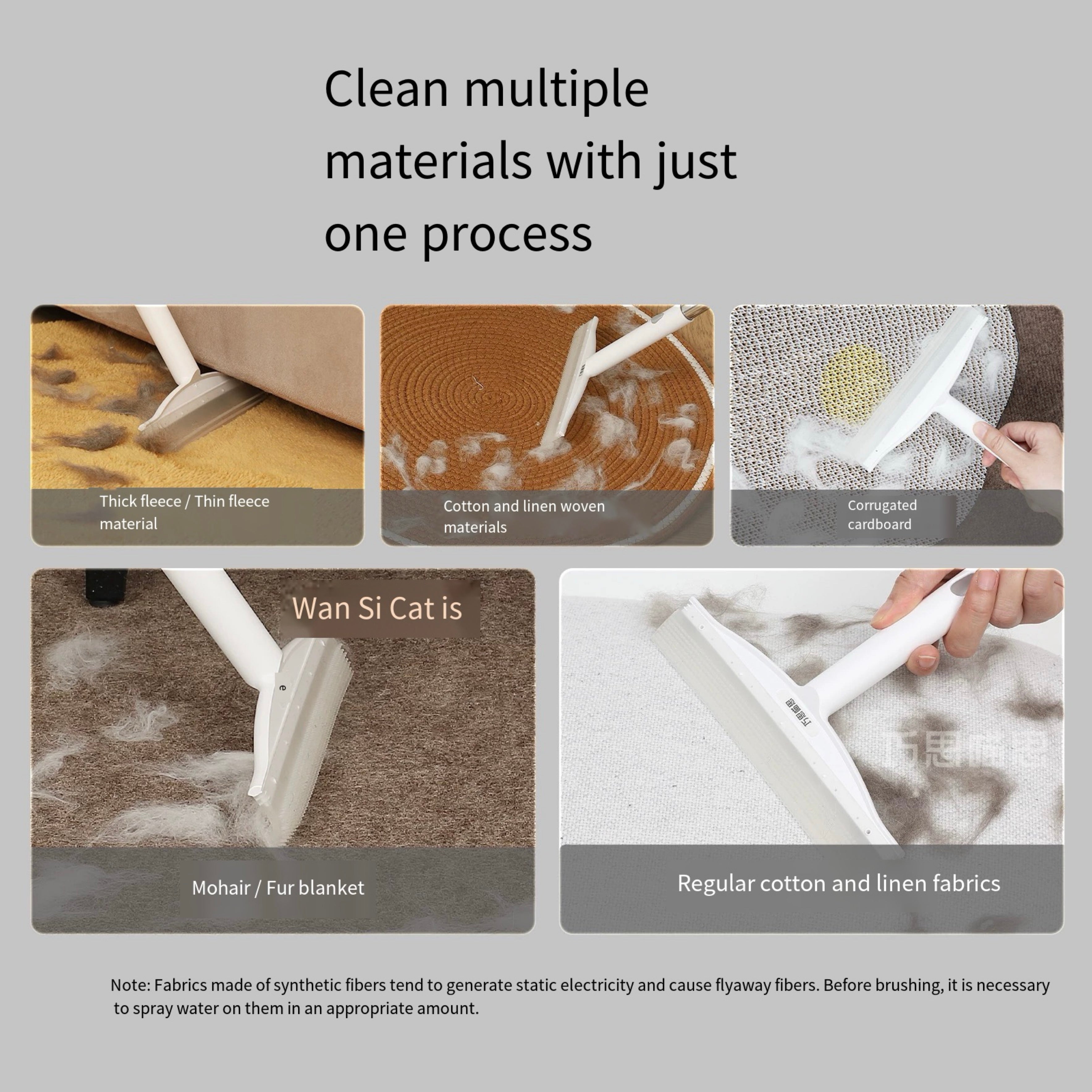 Adjustable Long Handle Silicone Floor Squeegee