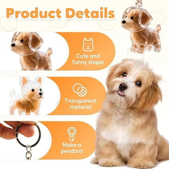 Dog Hair Collector Keychain – Pet Hair Keepsake & Memorial Storage