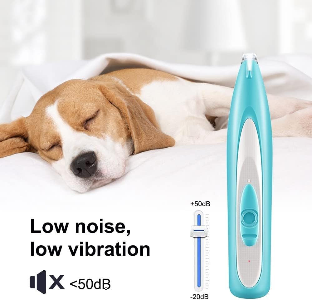 Cat Paw Fur Trimmer with LED Light Noise Less