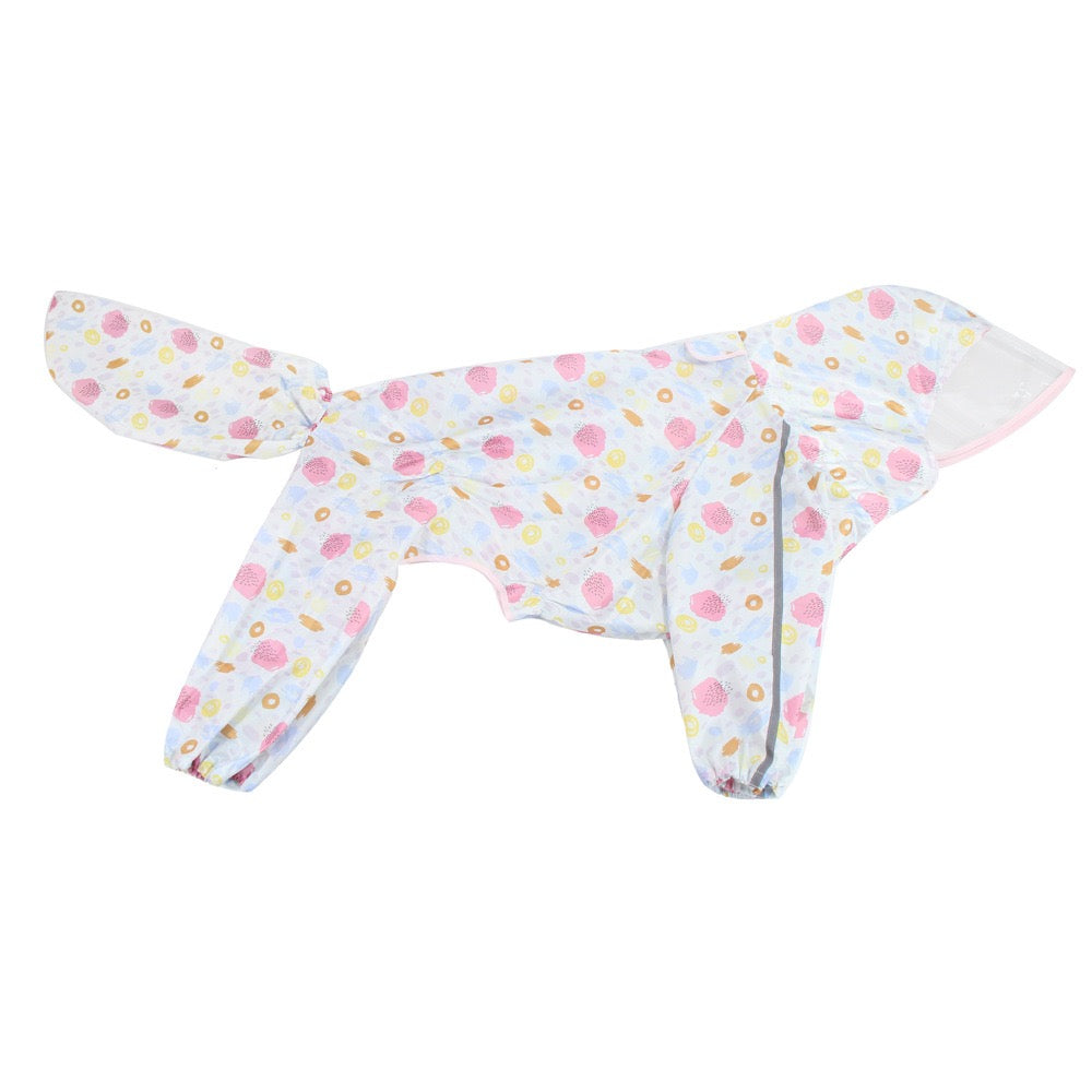 Dog Rain Clothes, Transparent Brim Large Dog Raincoat