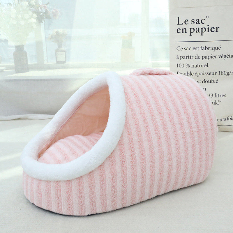 Cat Beds for Indoor Cats,Cute Slipper Cat Bed Cave