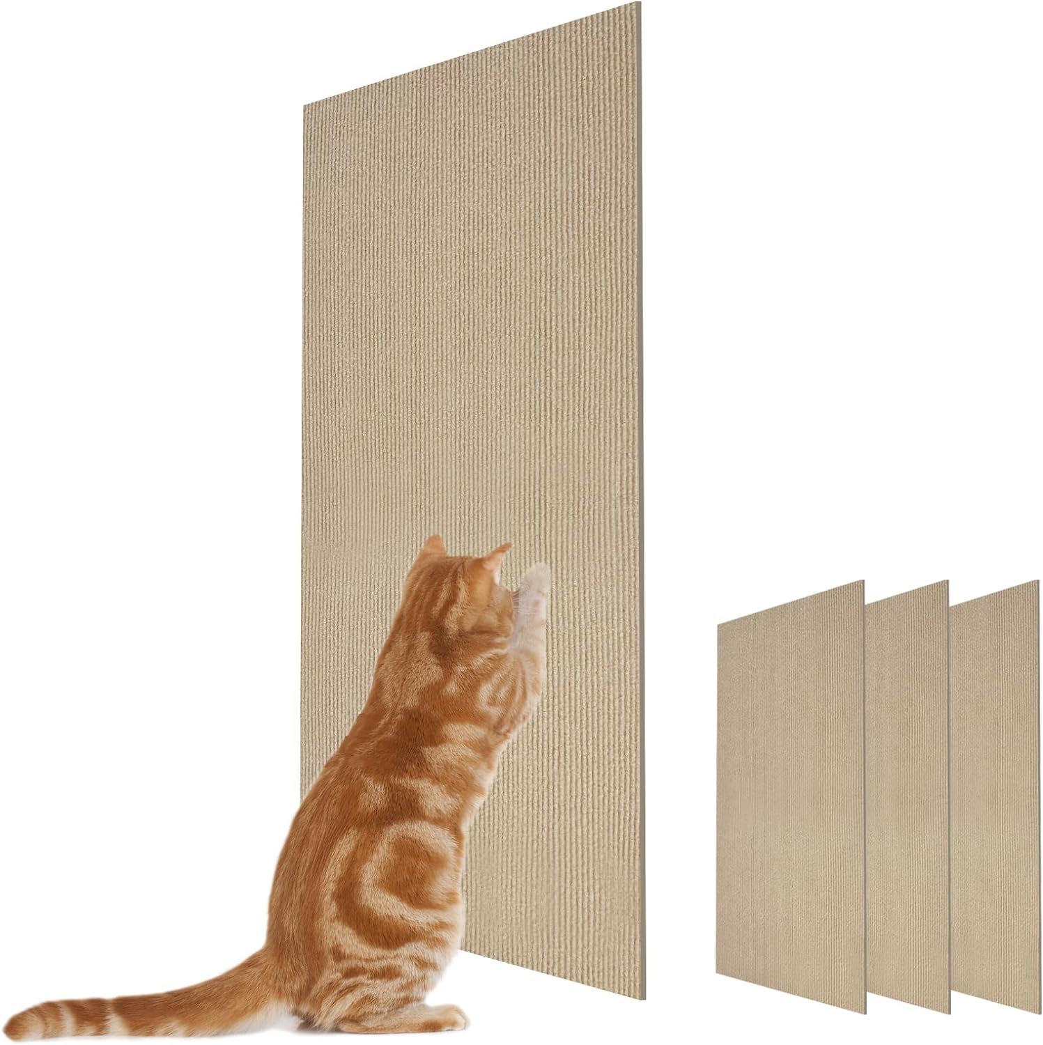Cat Scratch Mats 23.6”x11.8”, Trimmable Cat Scratching Post