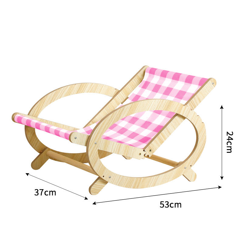 Cat & Dog Hammock Bed Pet Lounge Chair  Adjustment Pet Rocking Chair