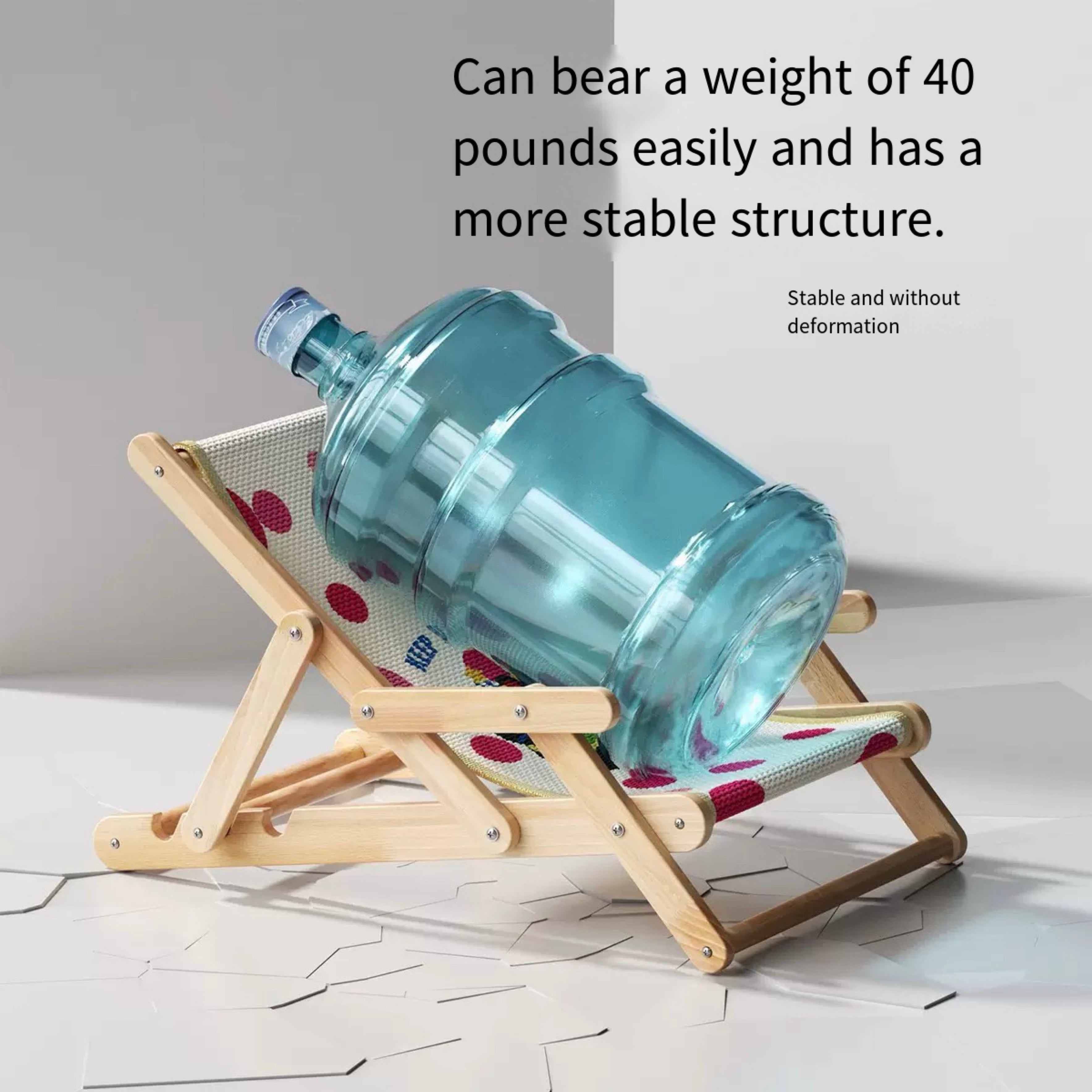 Adjustable Natural Wooden Sisal Cat Chair