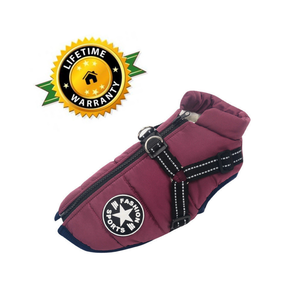 Pawovy™ - Waterproof Winter Jacket with Built-in Harness