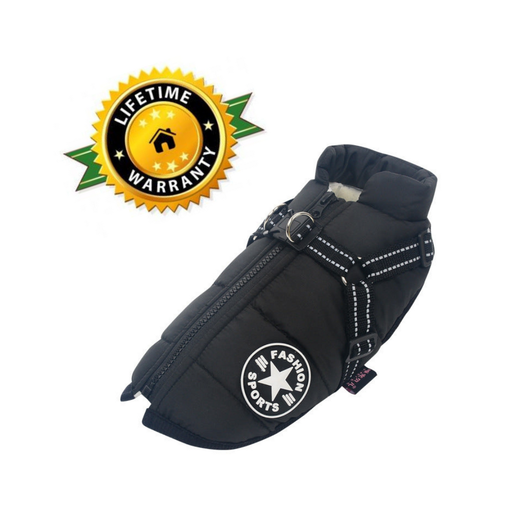 Pawovy™ - Waterproof Winter Jacket with Built-in Harness