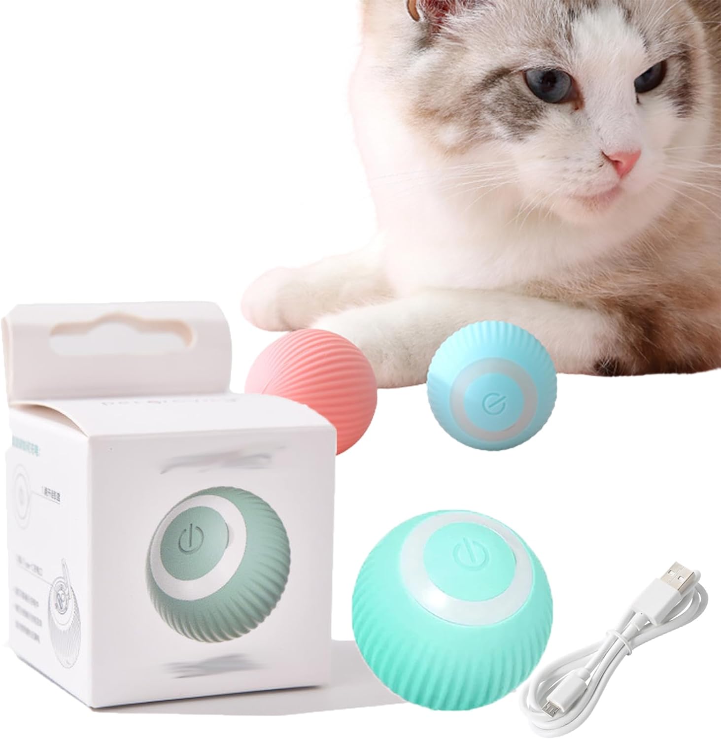 Rotating Smart Ball Cat Toy