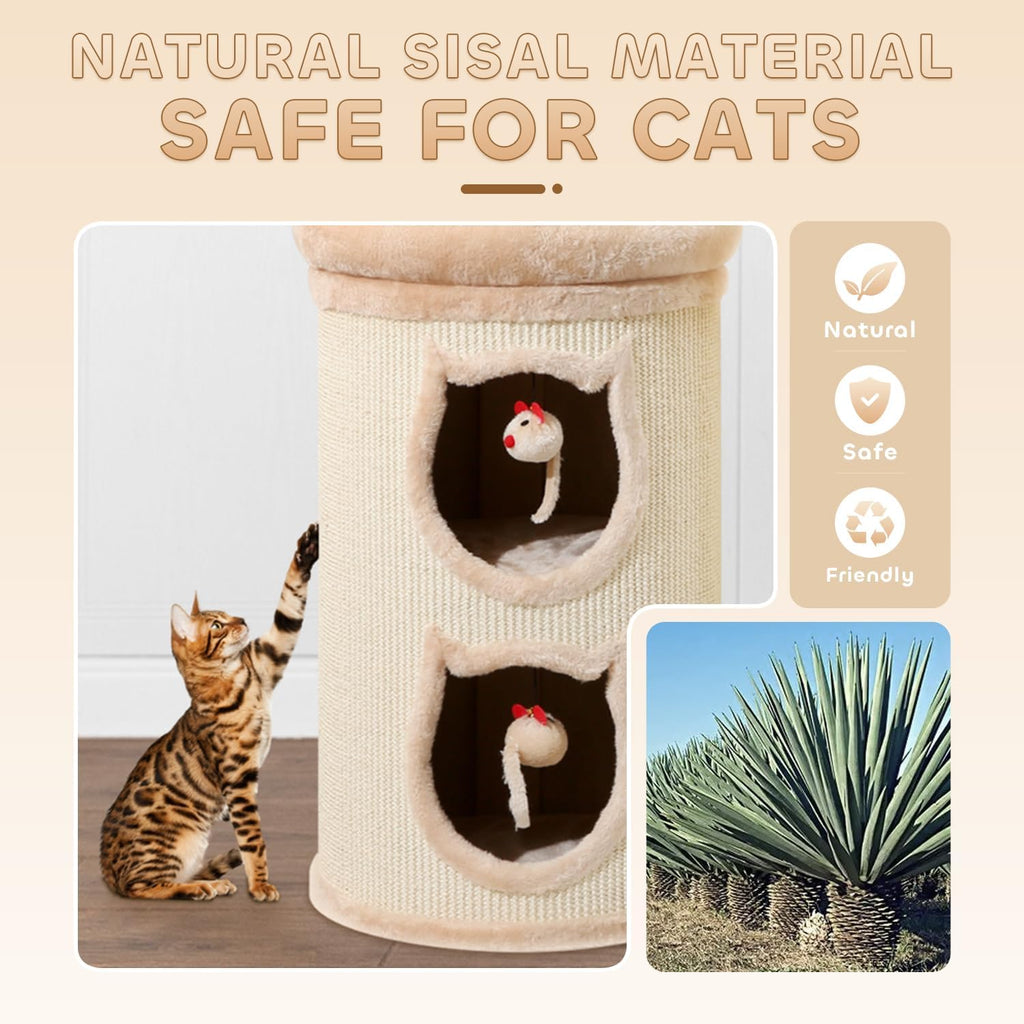 Sisal Bucket Cat Scratching Board – 2-in-1 Round Bed & Furniture Protector