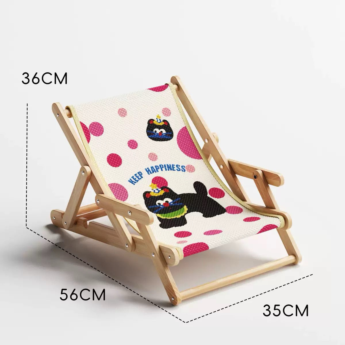 Adjustable Natural Wooden Sisal Cat Chair