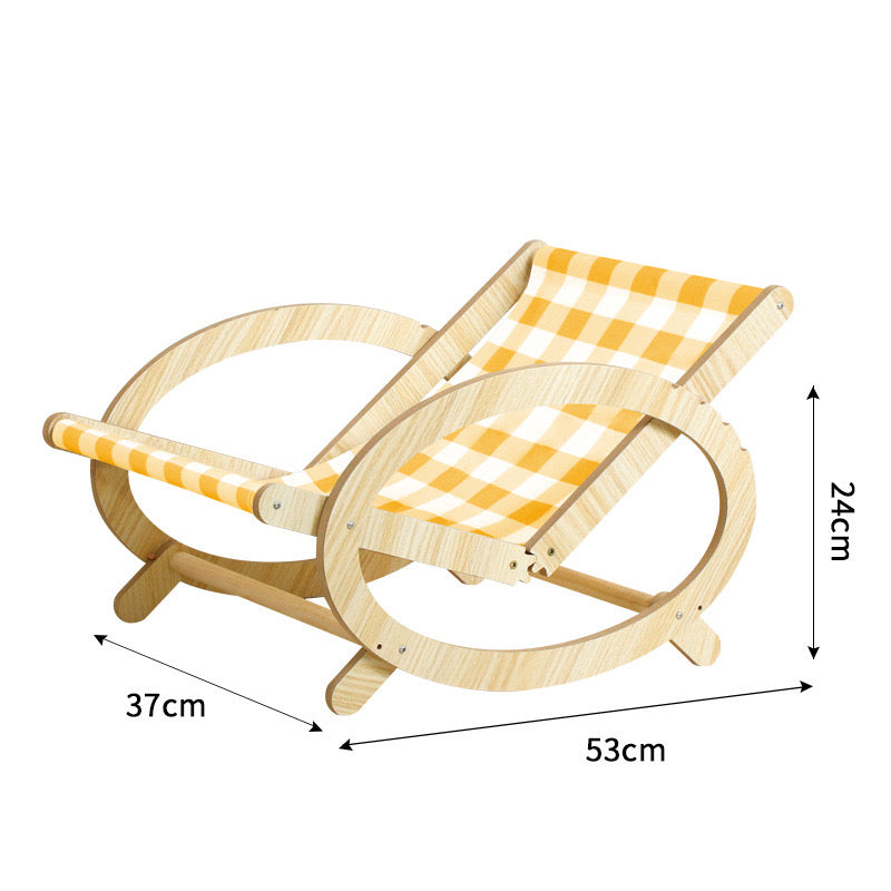 Cat & Dog Hammock Bed Pet Lounge Chair  Adjustment Pet Rocking Chair