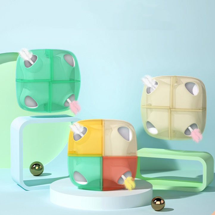 Electric Feather Moving Cat Toy Motion Activated USB Rechargeable