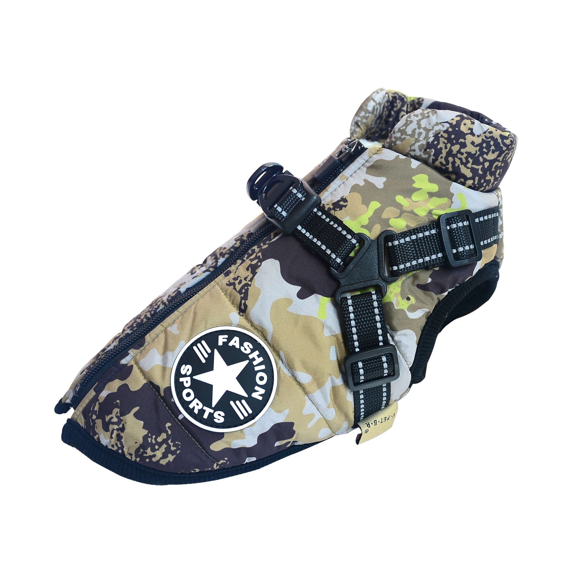 Pawovy™ - Waterproof Winter Jacket with Built-in Harness