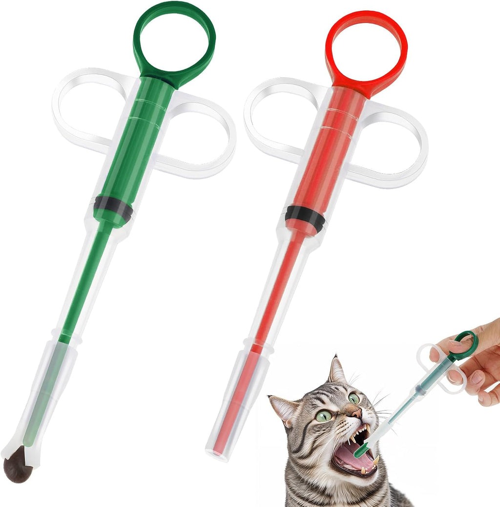2 Pieces Pet Pill Plunger Popper for Small Cats Dogs