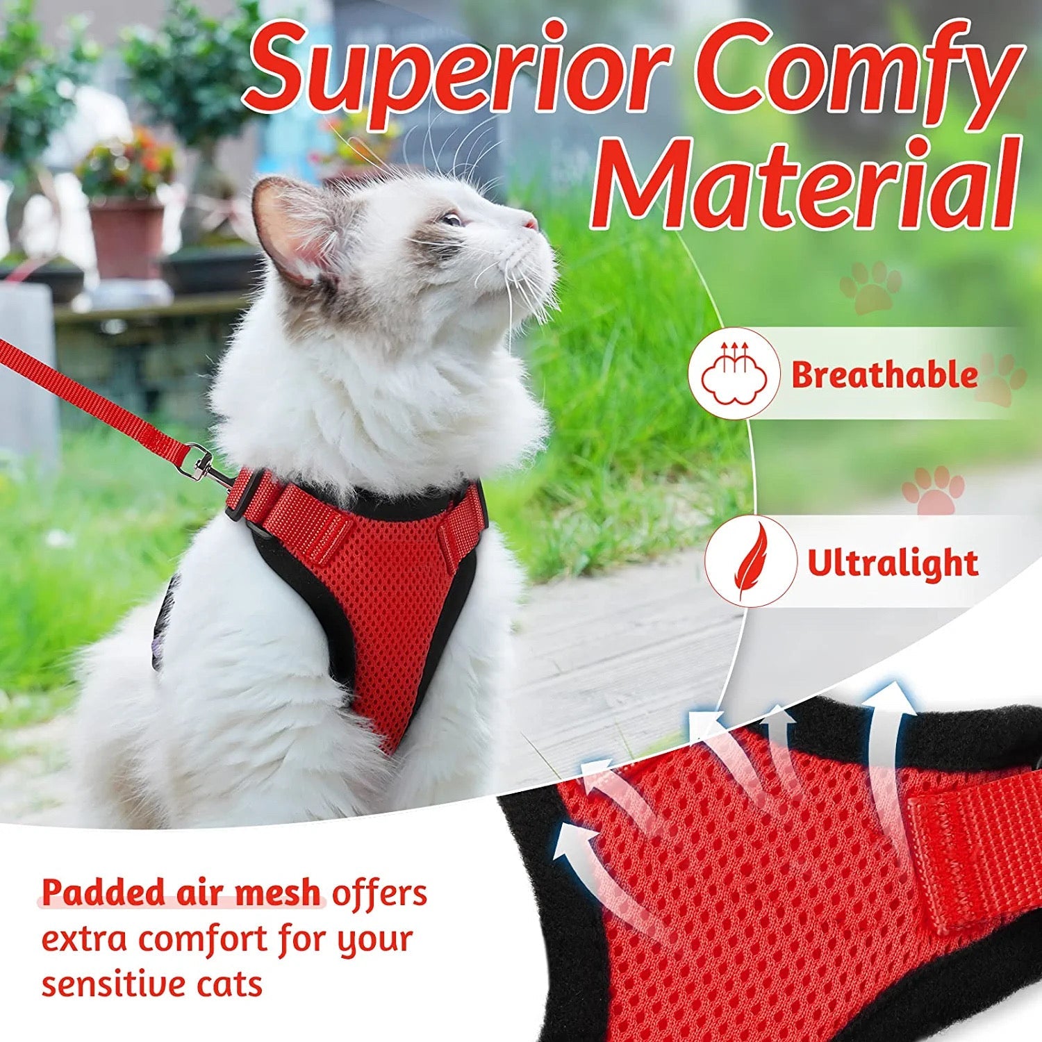 Cat Adjustable Strips Vest