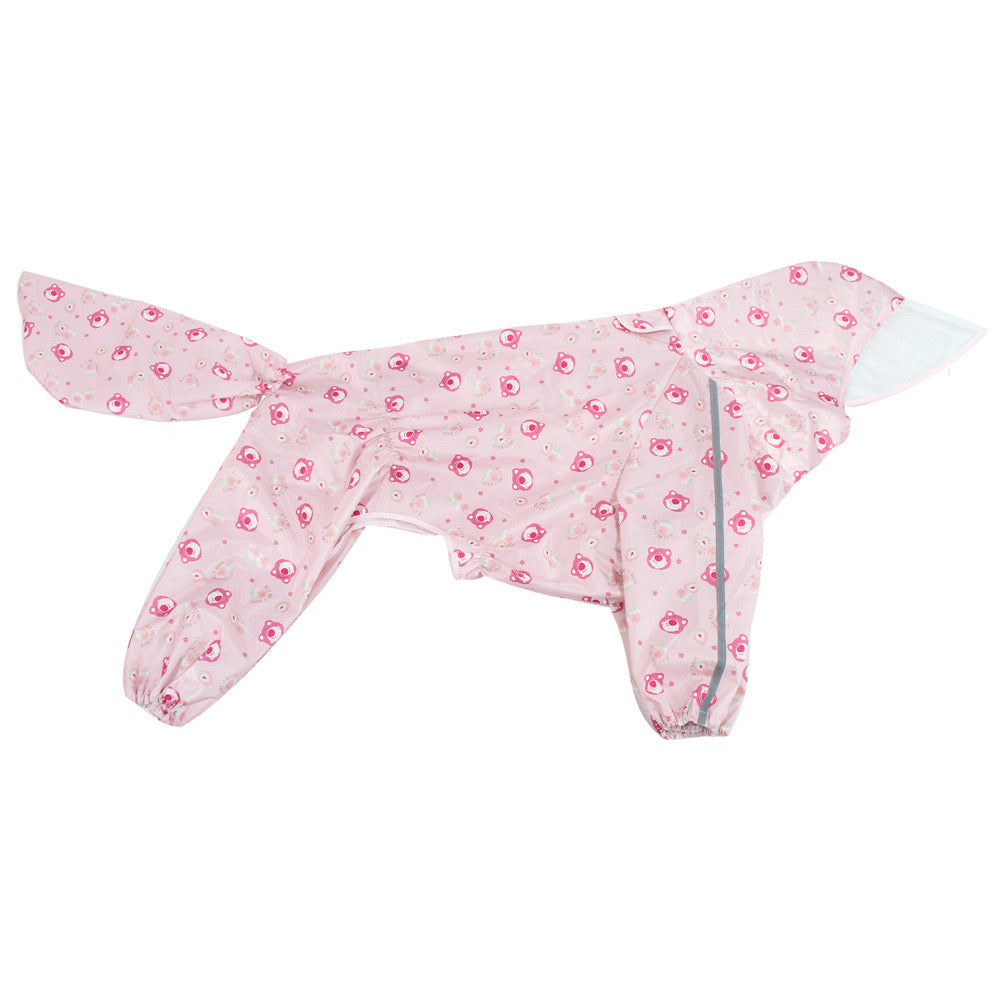 Dog Rain Clothes, Transparent Brim Large Dog Raincoat