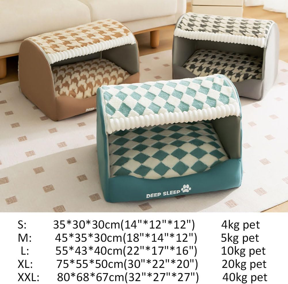 Cozy Pet House,Foldable Warm Kennel Dog/Cat Bed