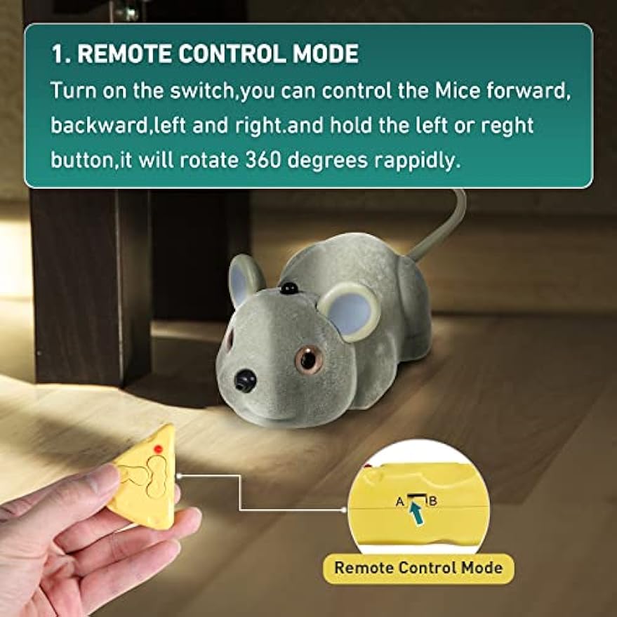 Toy for Cats Interactive Remote Control or Smart Sensing
