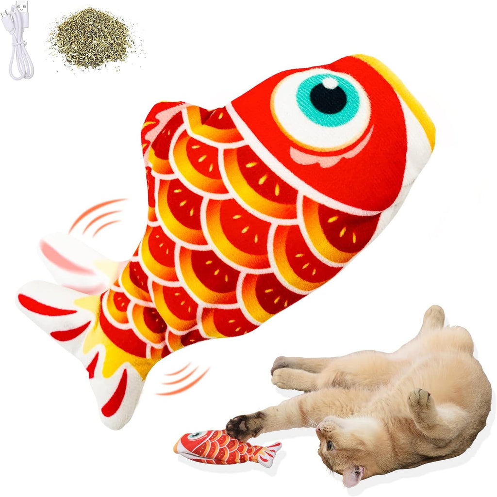 Flopping Fish 7.5" Electric Moving Cat Kicker Toy