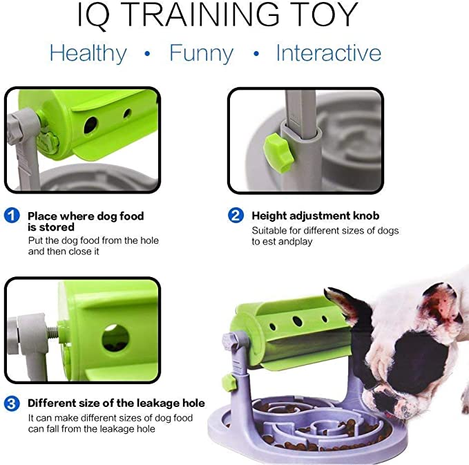 Interactive Dog & Cat Food Puzzle Toy Slow Feeder