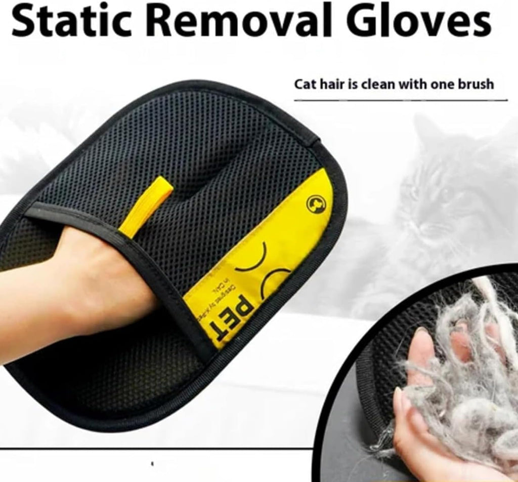 Pets Double-Sided Pet Grooming Gloves