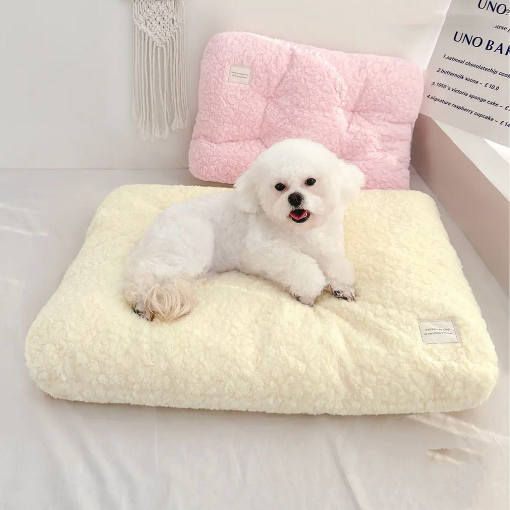 Washable Dog Bed Deluxe Plush Dog Crate Beds