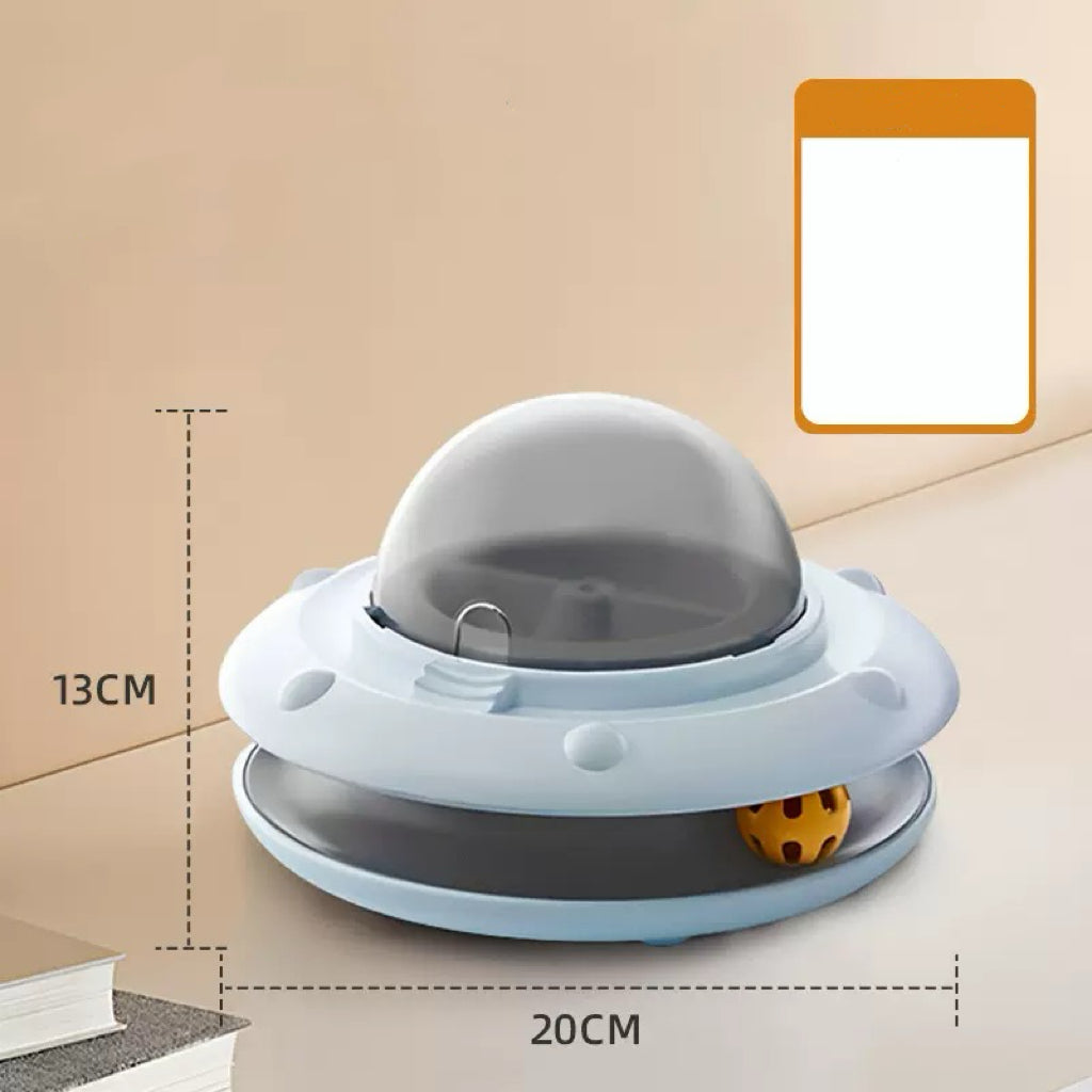 Interactive Cat Slow Feeder, 2-in-1 Intelligent Sensing Cat Automatic Food Dispenser