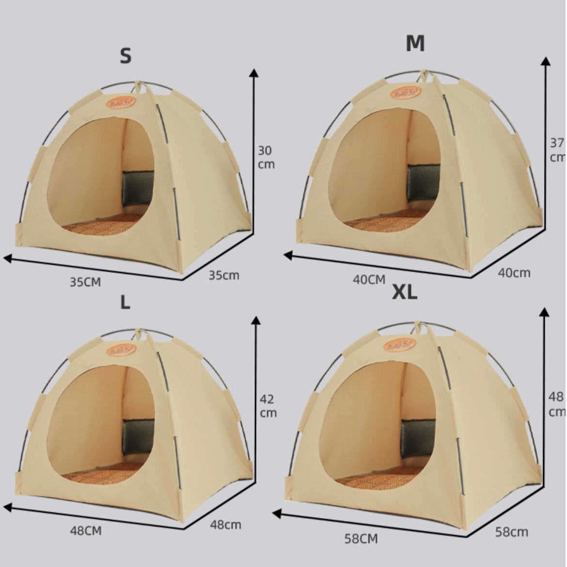 Cat & Dog Tent Pet Bed