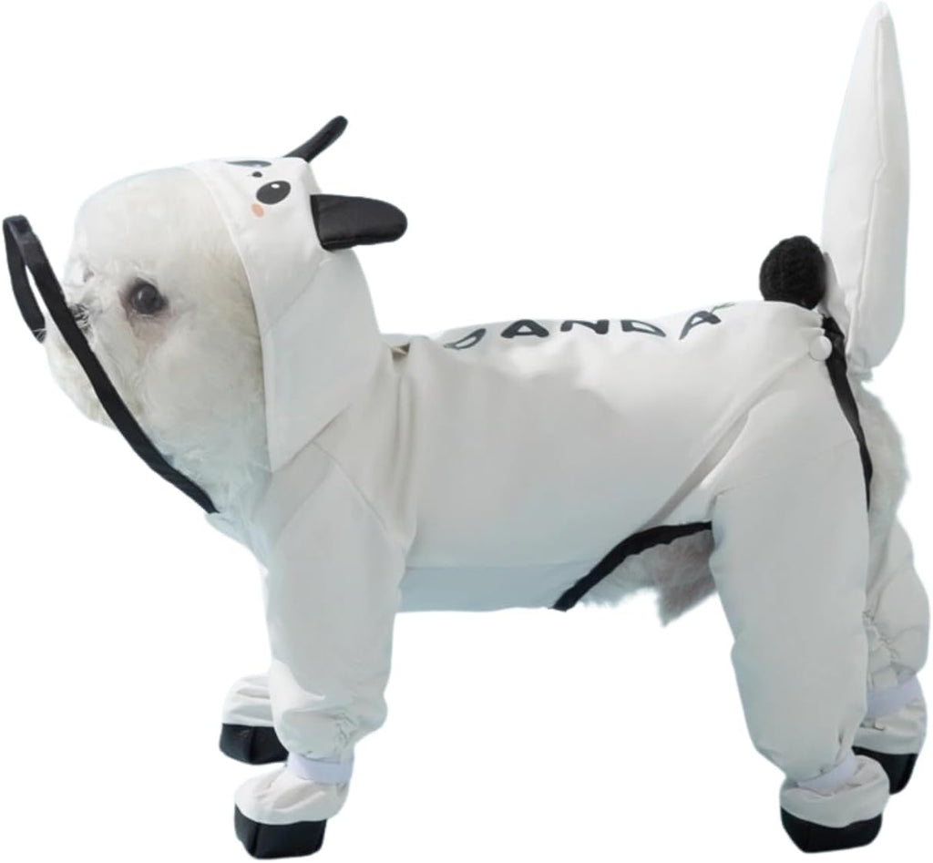 Small Dog Raincoat & Rain Shoes Set,Full-Coverage