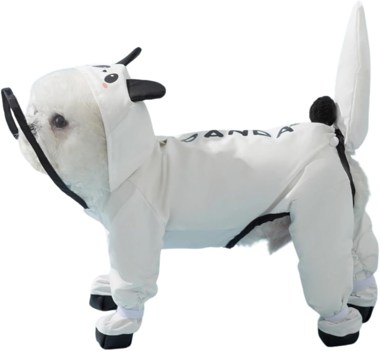 Small Dog Raincoat & Rain Shoes Set,Full-Coverage