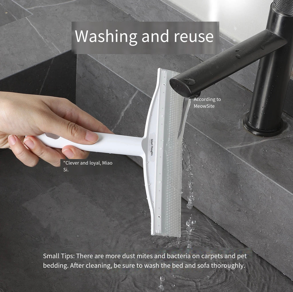 Adjustable Long Handle Silicone Floor Squeegee