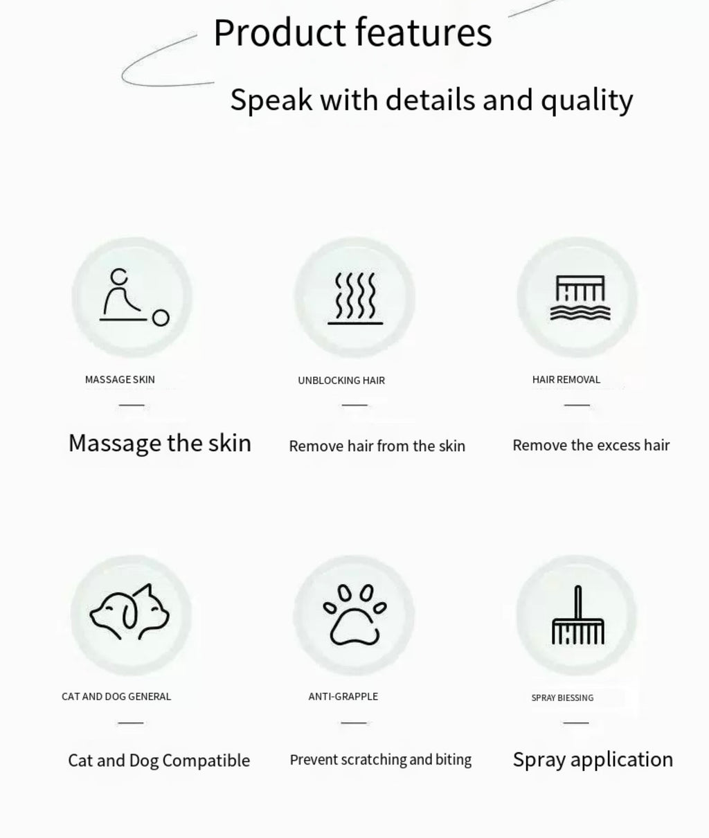 Spray grooming gloves for cat