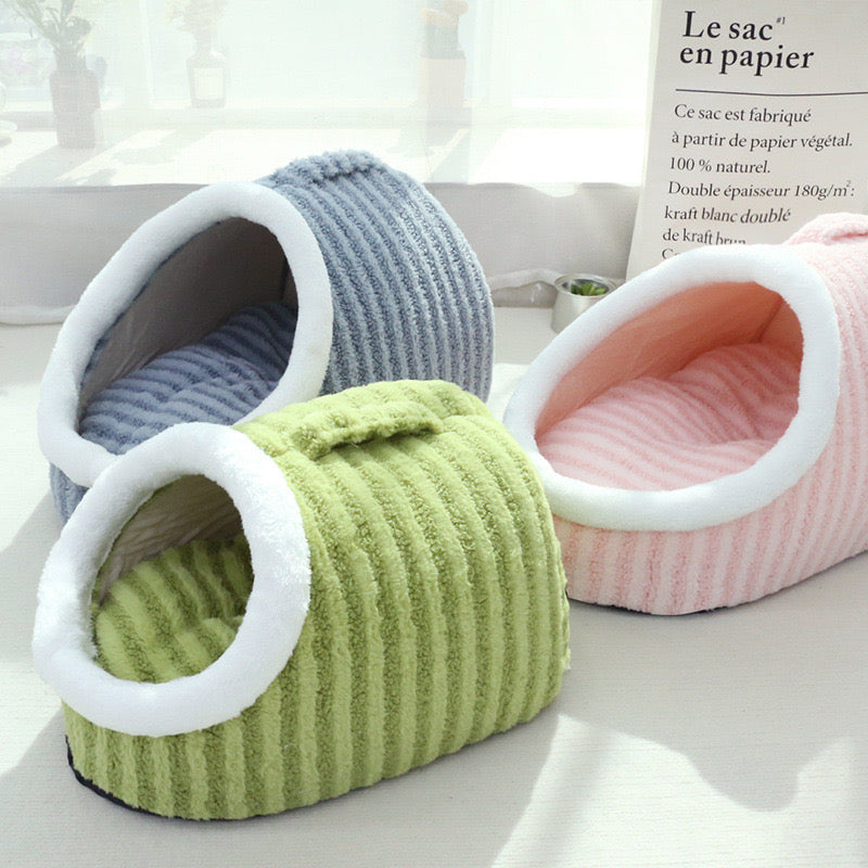 Cat Beds for Indoor Cats,Cute Slipper Cat Bed Cave