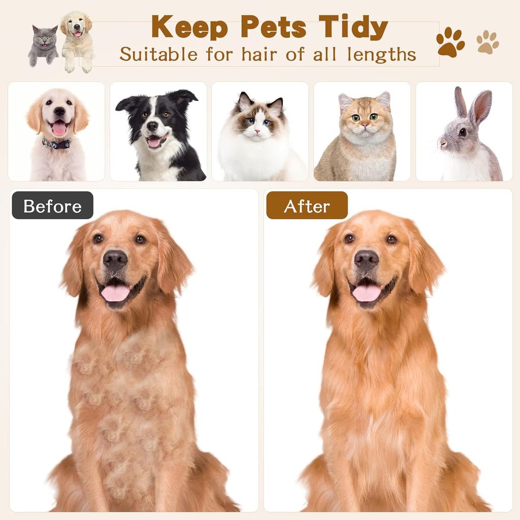 Pet Face and Finishing Comb for Dogs Small Faces Metal Pocket Comb