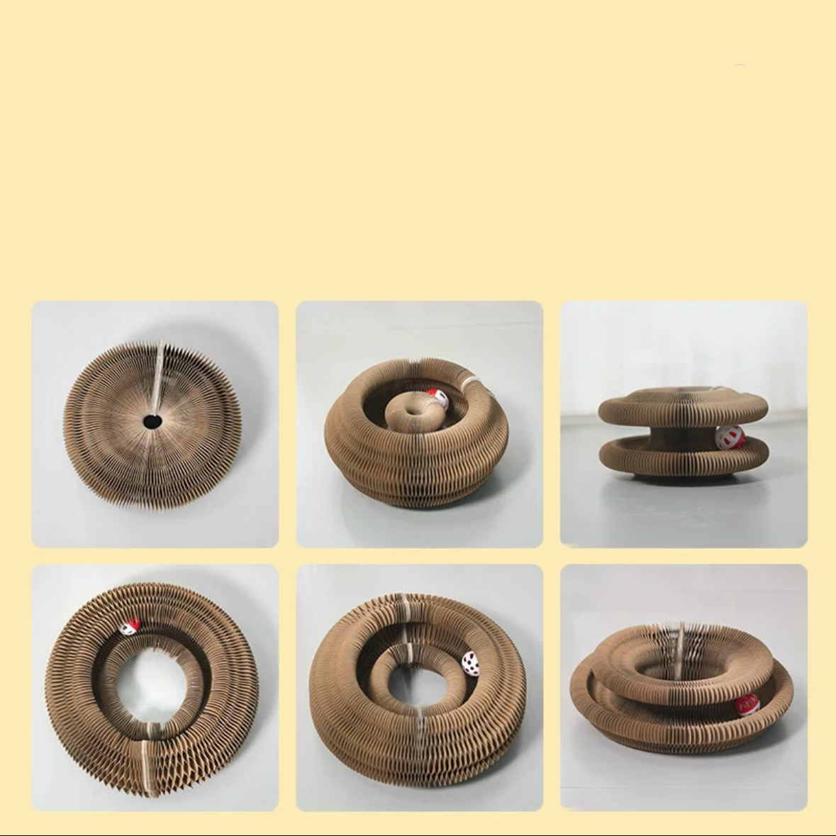 Magic Organ Cat Scratching Board With Playing Ball