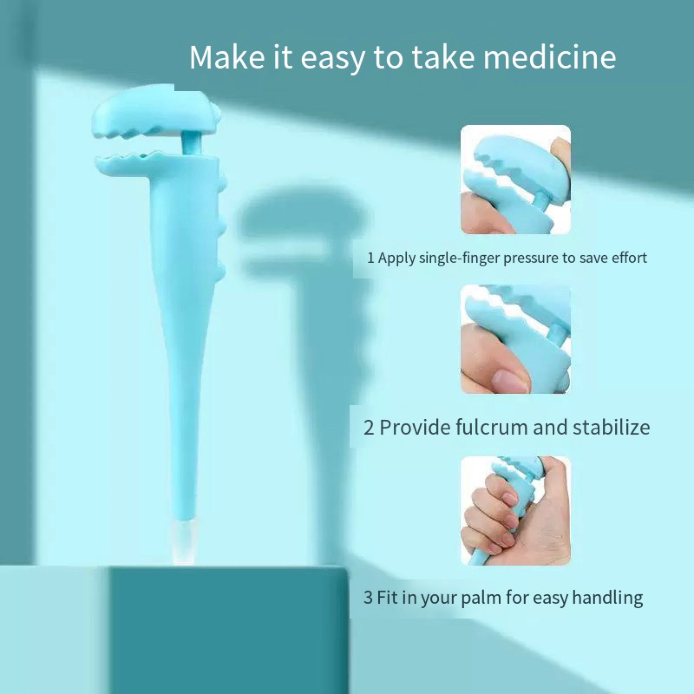 Pet Medicine Feeder Pill Plunger Popper for Small Cats Dogs