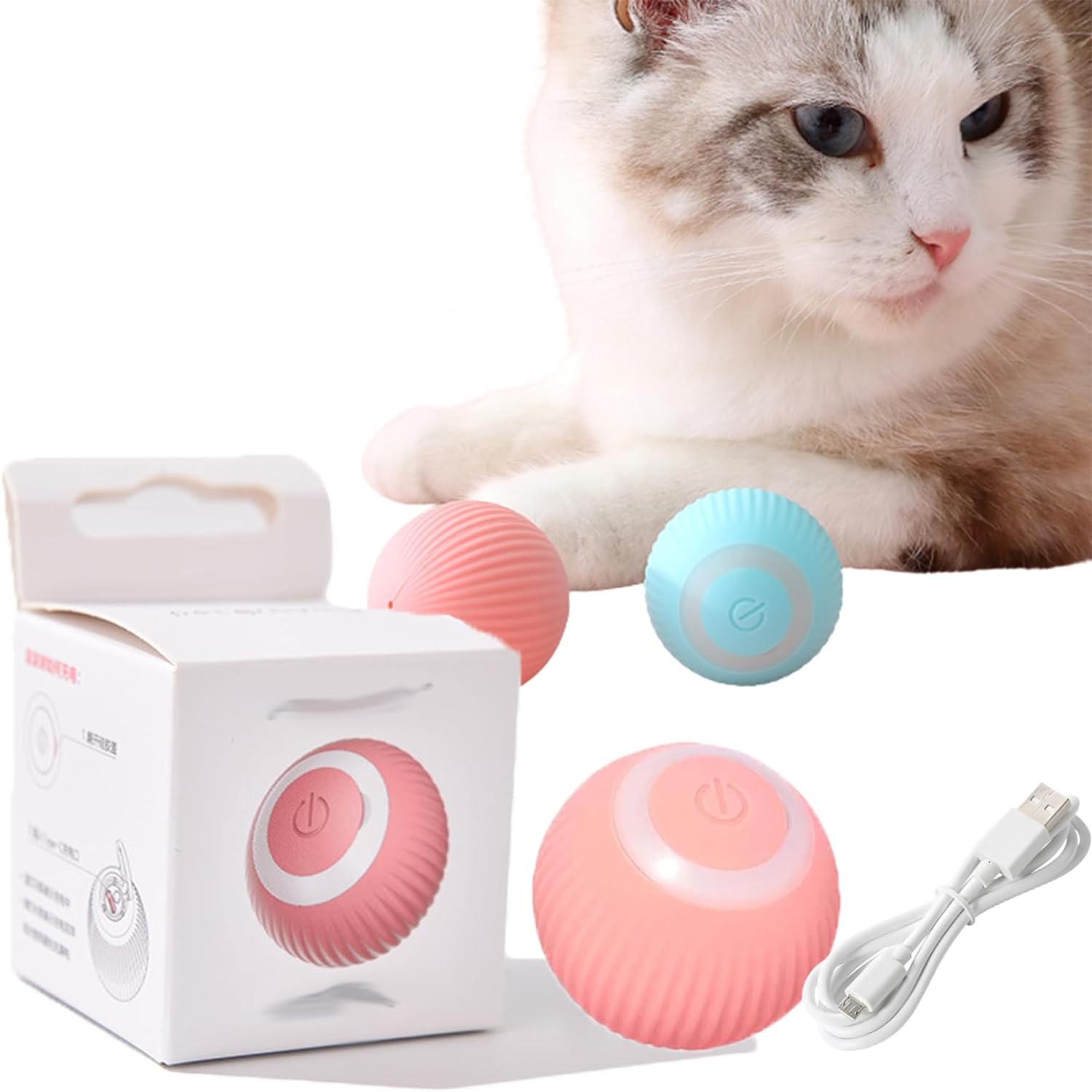 Rotating Smart Ball Cat Toy