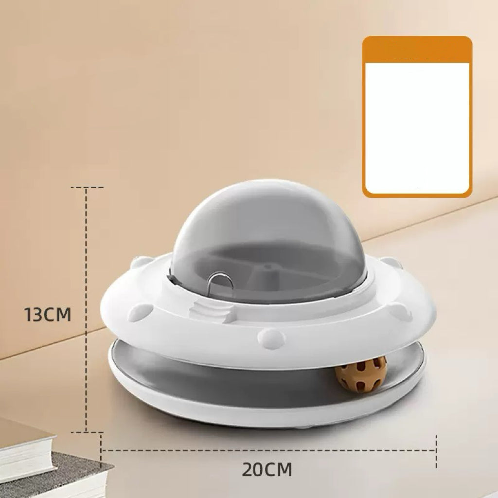 Interactive Cat Slow Feeder, 2-in-1 Intelligent Sensing Cat Automatic Food Dispenser
