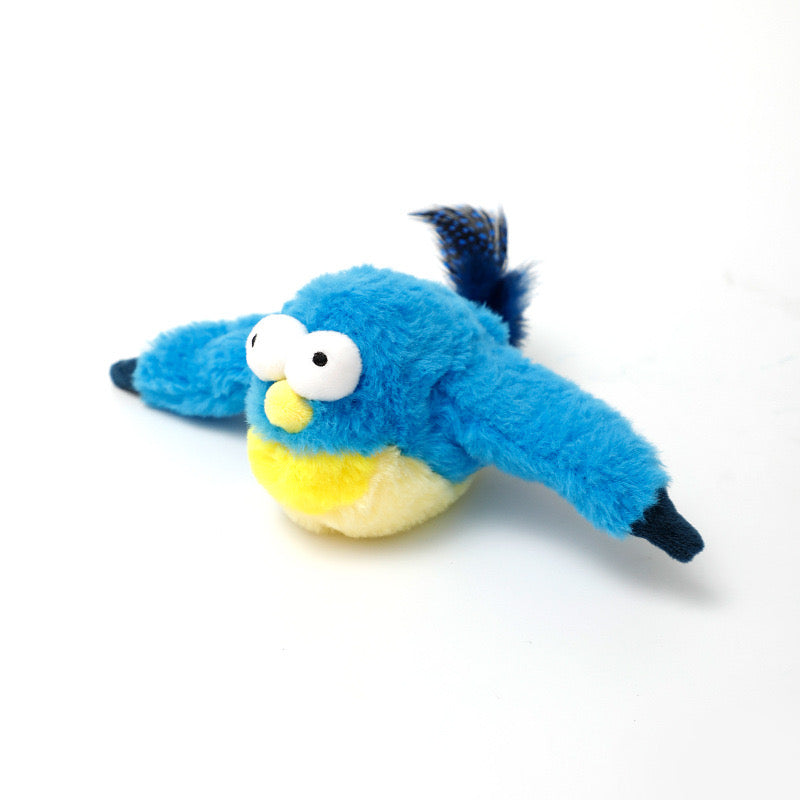Rechargeable Flapping Bird Cat Toy – USB & Motion‐Activated Chirping Sparrow