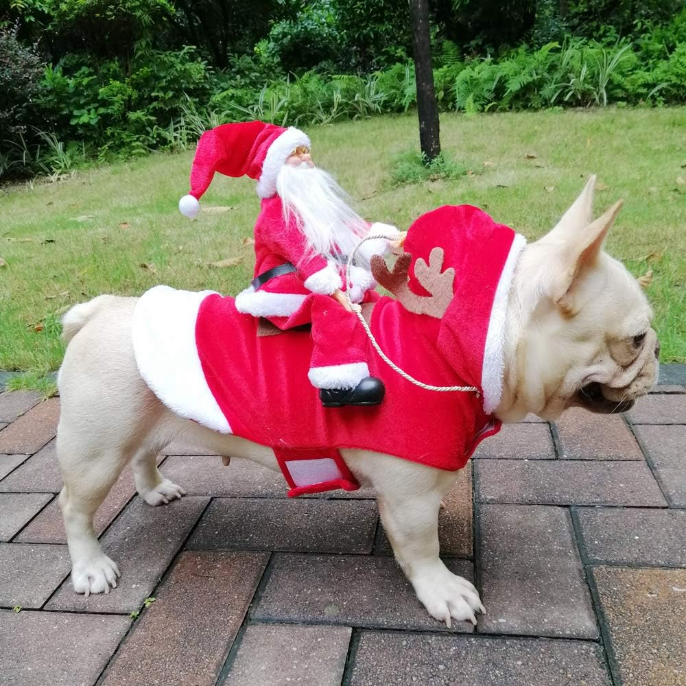 Santa Dog Costume Christmas Pet Clothes