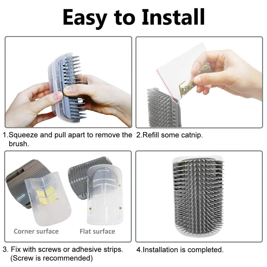 Softer Self Groomer Wall Corner Massage Comb