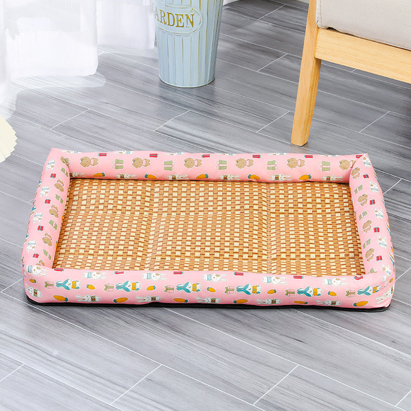 Ice Rattan Cooling Bed for Cats Dogs