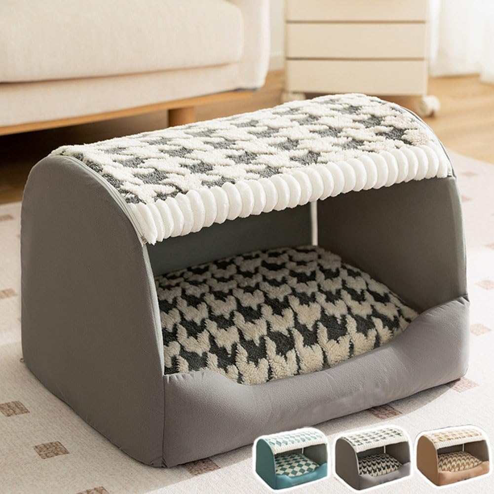 Cozy Pet House,Foldable Warm Kennel Dog/Cat Bed