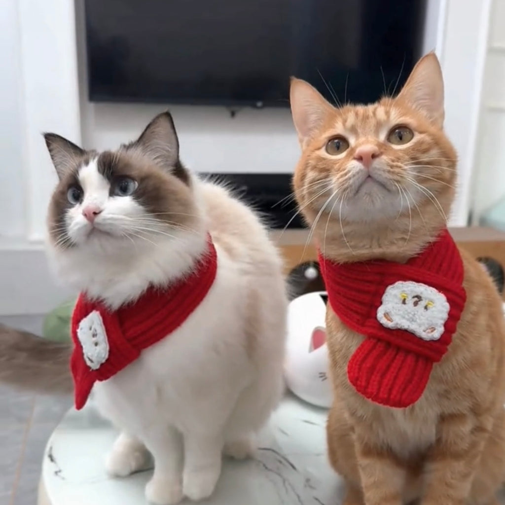 Pet Christmas Scarf New Year Warm Scarf