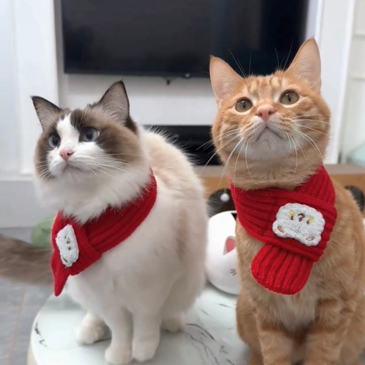 Pet Christmas Scarf New Year Warm Scarf